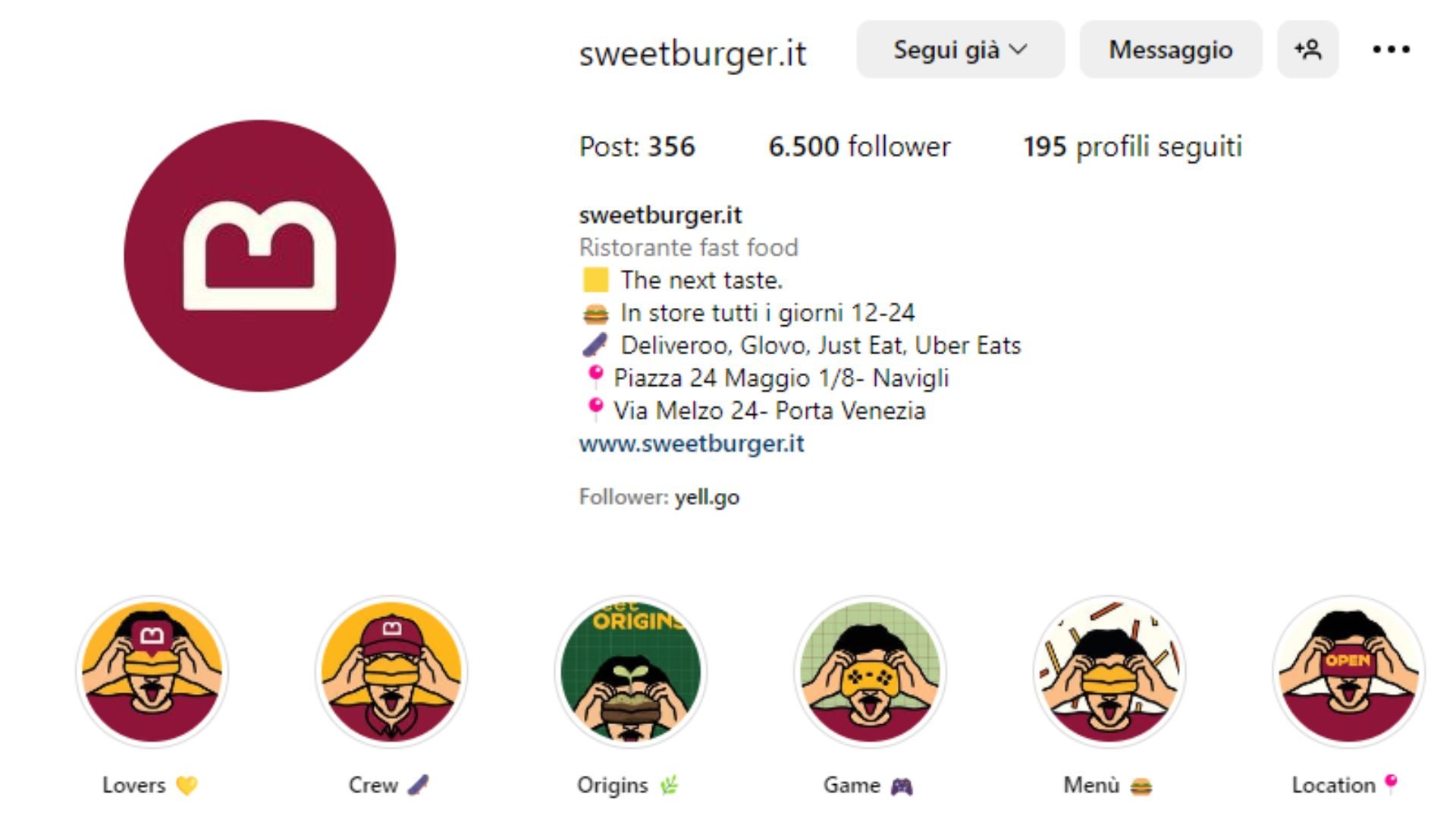 Instagram - Home Sweetburger